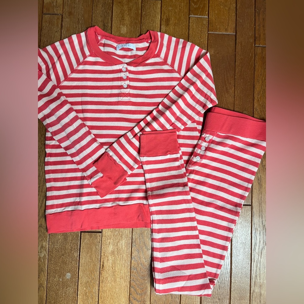 LAKE 100% cotton pajama stripe size small